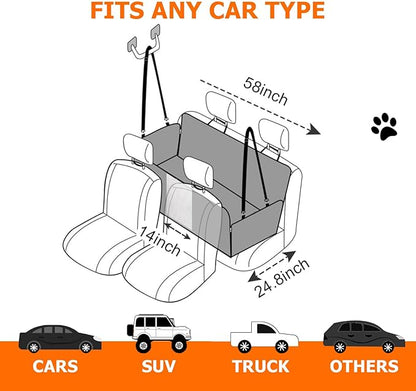Dog Car Seat Cover for Back Seat