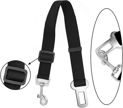 Dog Seat Belts | JHXTZ Pet Seat Belts | 2 Pack Dog Car Seat Belts | Adjustable Pet Seat Belts for Dogs, Cats and Pets(Black)