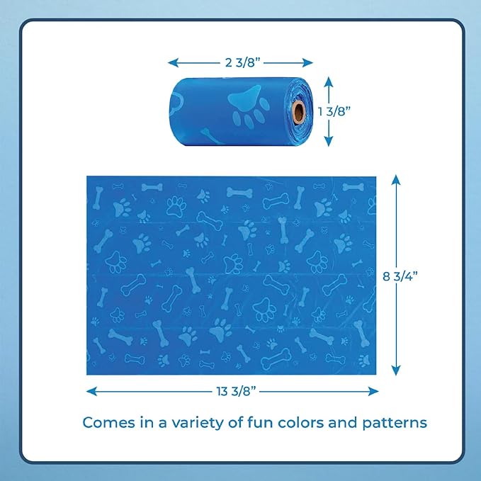 Best Pet Supplies Dog Poop Bags (150 Bags) for Waste Refuse Cleanup