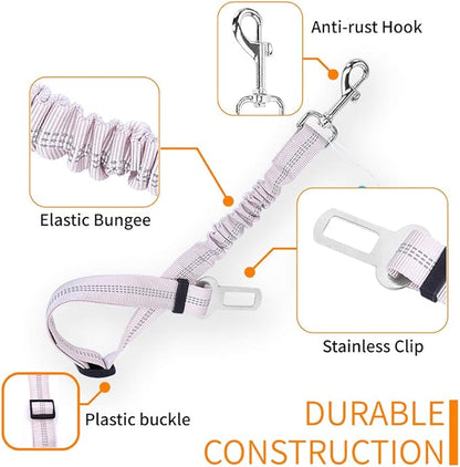 Pet Safety Belt Dog Seat Belt Adjustable 360°
