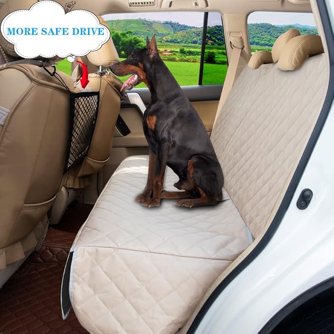 Dog Car Seat Cover for Back Seat Waterproof Backseat Protector