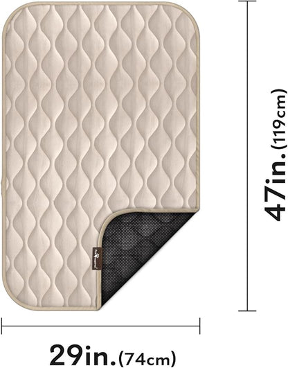 Paw Inspired Washable Padded Crate Mats for Dogs 47” x 29” Pad, 48-inch Kennels