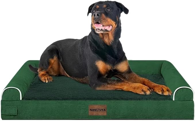 Large Dog Bed Orthopedic Washable: Beds Bolster XXL Bed Big XLarge Dogs Egg Crate Foam Sofa Couch Waterproof Removable Cover