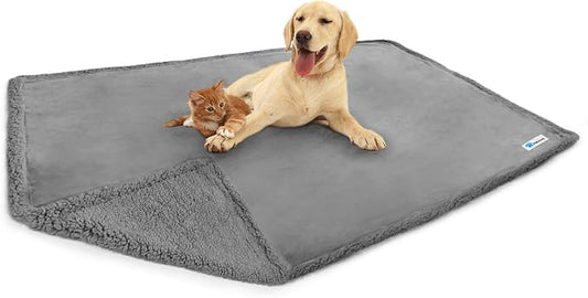 PetAmi WATERPROOF Dog Blanket for Bed 90x90 Light