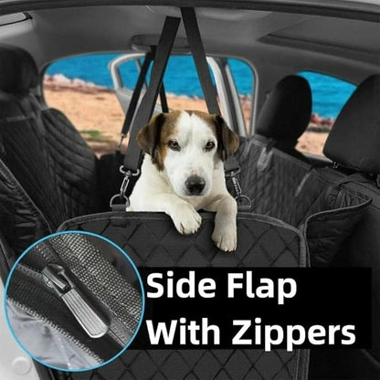 Dog Car Seat Cover for Back Seat Waterproof Car Seat Protector for Dogs with Side Flaps Scratchproof Dog Backseat Cover