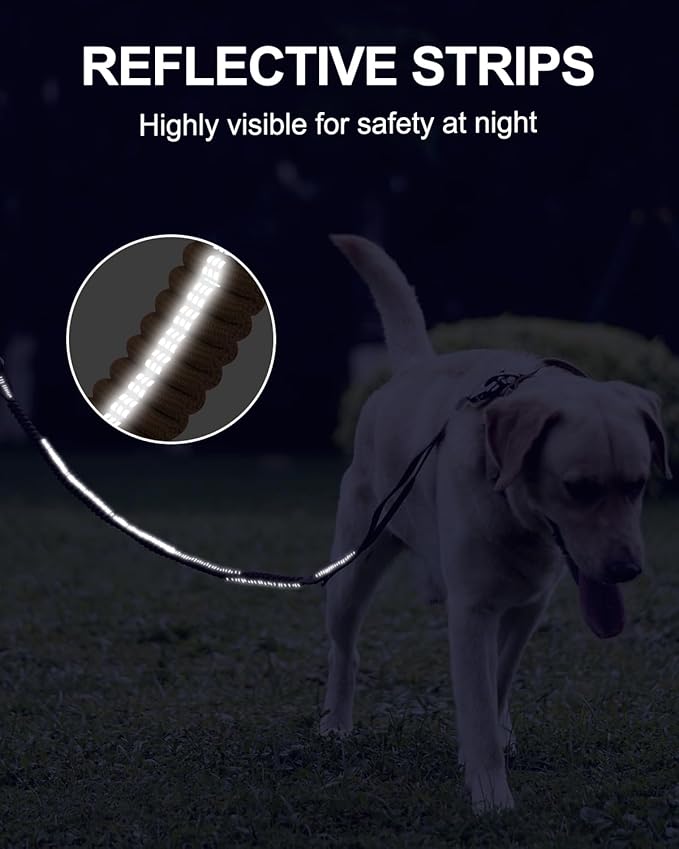 Joytale Tactical Dog Leash Heavy Duty 4-6FT Shock 2 Padded