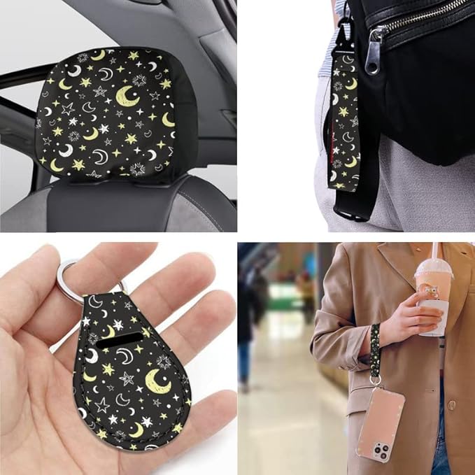 Moon Stars 13 PCS Car Seat Cover Polka