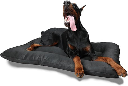 Indestructible Dog Bed for Aggressive Chewers Large Breed for Crates 42x28,Black