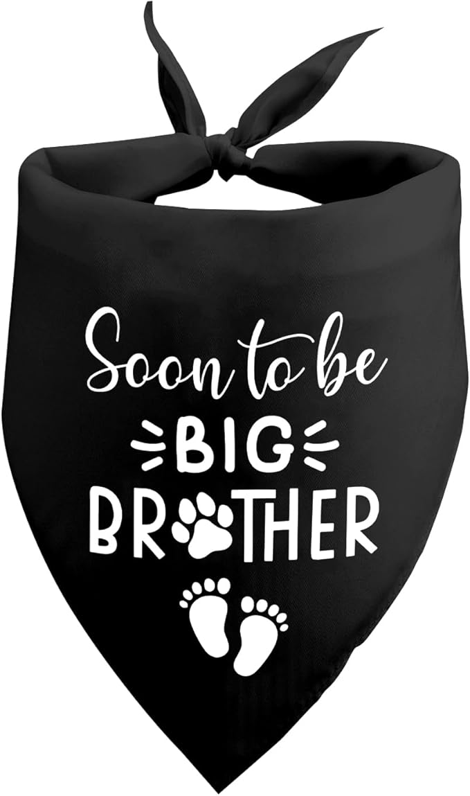 Baby Announcement Dog Bandana Soon to Be Big