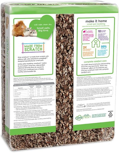 carefresh Dust-Free Natural Paper Small Pet Bedding with Odor Control, 42L