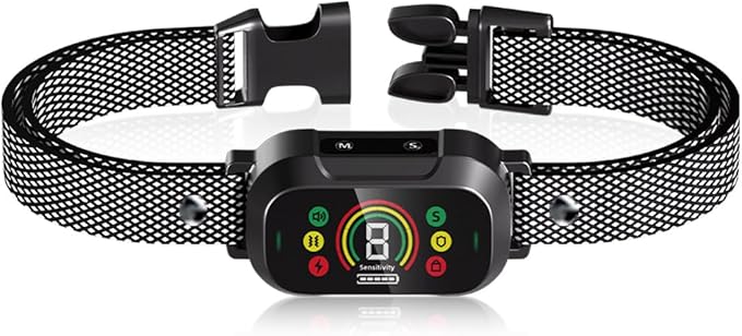Waterproof Dog Bark Collar Rechargeable Anti Bark Training 7 Modes 8 Adjustable