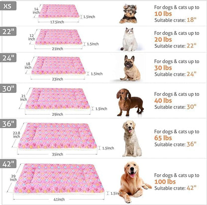 Mora Pets Dog Bed Crate Pad Ultra Soft 29 x 21 inch