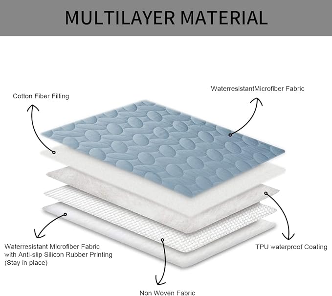 Ameritex Pet Bed Cover Dog Bed Blanket for Sofa and Furniture Waterproof New Pattern Design (68x82 Inch