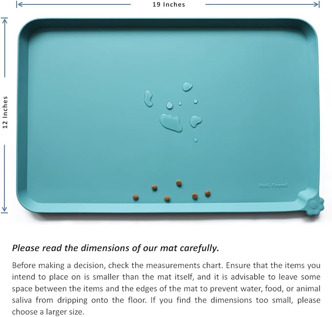 Hoki Found Silicone Pet Food Mats Tray