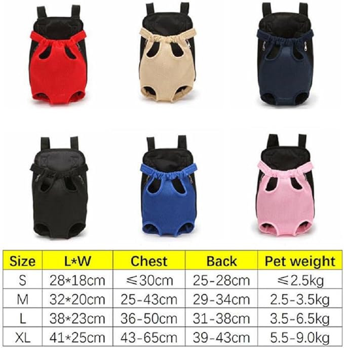 Cat Carrier Backpack, Carrier for Small Dogs Cats Sling Backpack Travel Bag, Pet Backpack Bag for Hiking Travel Camping Outdoor Hold Pets Up to 15 Lbs (Color : Blue, Size : X-Large)