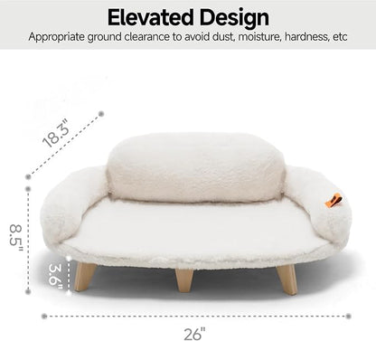 MEWOOFUN Cat Bed with Removable Washable Cover