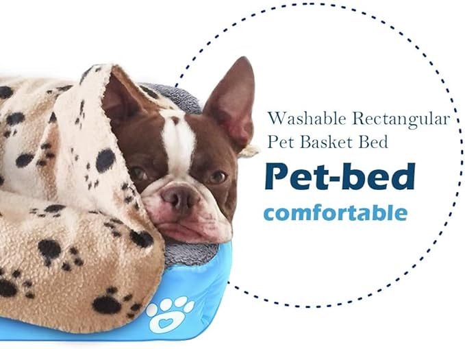 Barelove Rectangular Dog Cat Beds Mattress Washable Pads Room