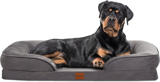 XXL Dog Bed Washable Removable Bolsters Orthopedic for Dogs up to 120 lbs