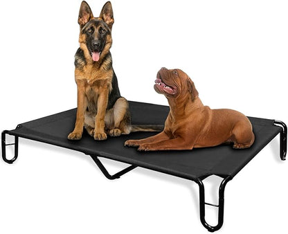 Outdoor Elevated Dog Bed 85 lbs,Black