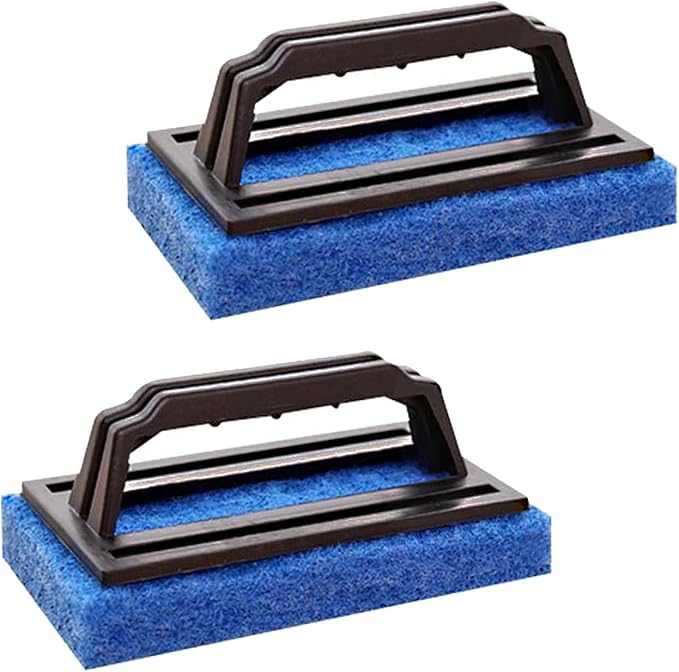 Large Area Fish Tank Cleaning Brushes, 2 Pcs, Aquarium Glass Algae Scrapers, 2 Pcs Kitchen Dishwasher Sponges