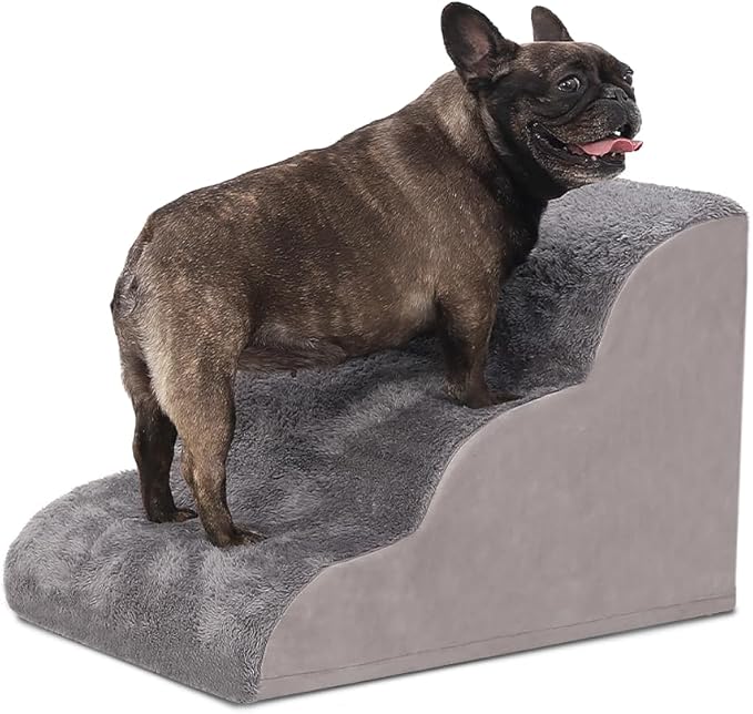 Dog Stairs for Small Dogs 15.7" H 3-Step Dog