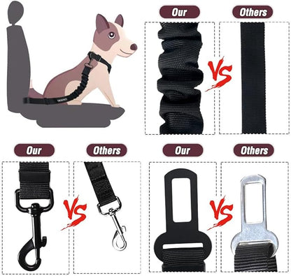 COOYOO Dog Seat Belt 3 Piece