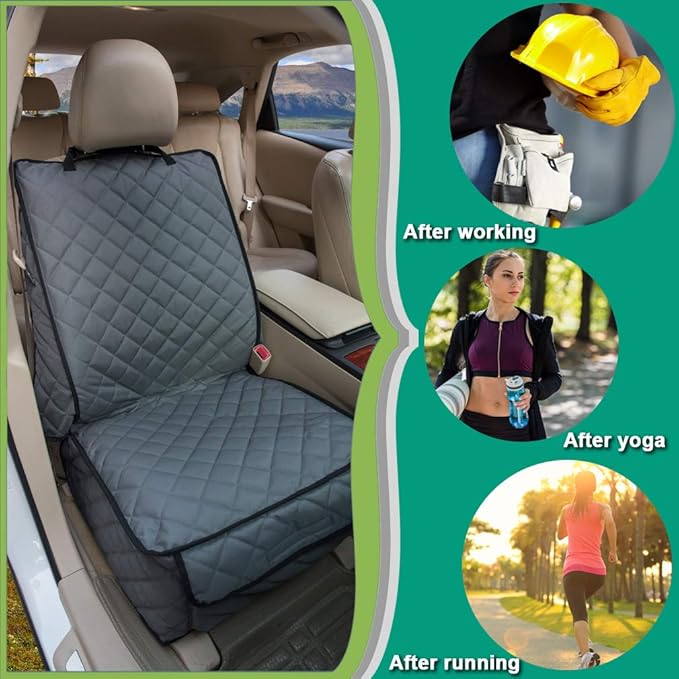 Waterproof Front Seat Cover Dog Car Seat Covers Nonslip and Full Protection with Side Flaps Fits Most Cars