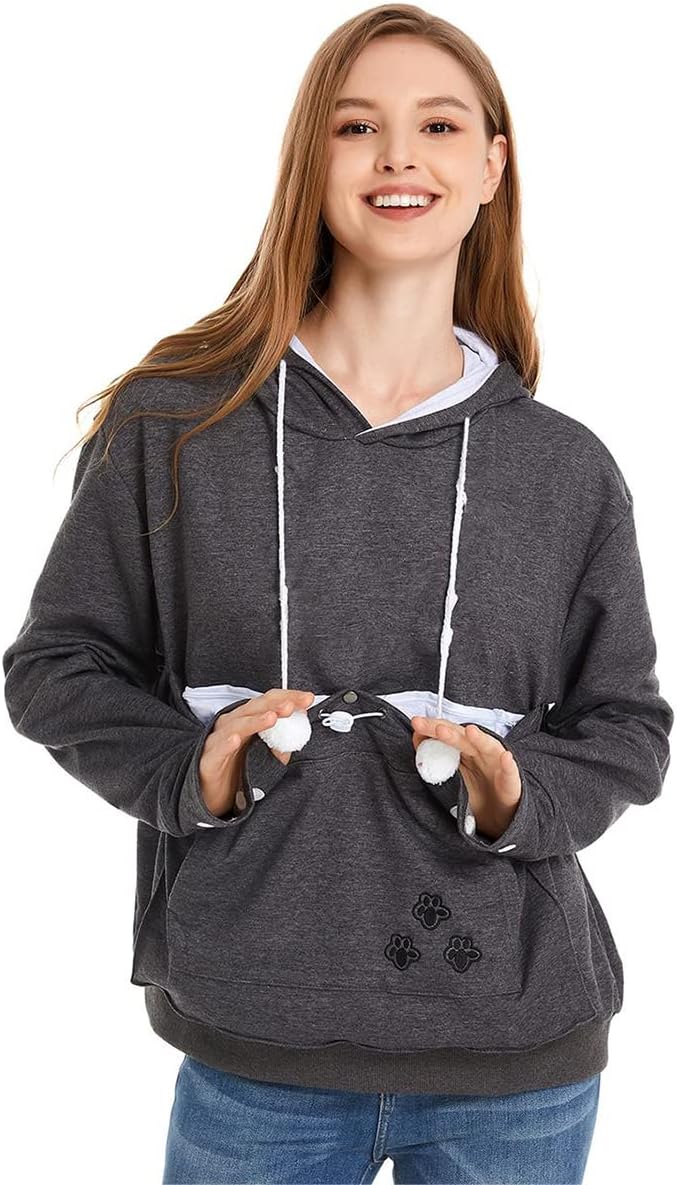 LINYUCHEN Cat Dog Pouch Hoodie Large Pet Pouch