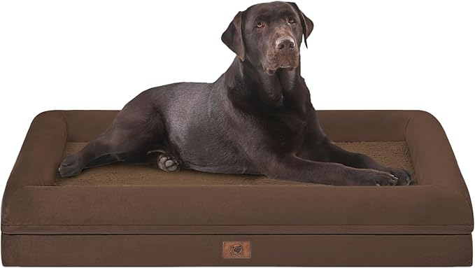 Orthopedic Washable Large Dog Bed: Jumbo Dog Bed Bolster Waterproof