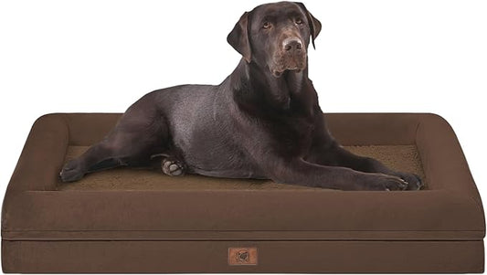 Orthopedic Washable Large Dog Bed: Jumbo Dog Bed Bolster Waterproof