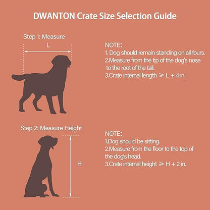 DWANTON Dog Crate Furniture with Cushion 38.5" L,