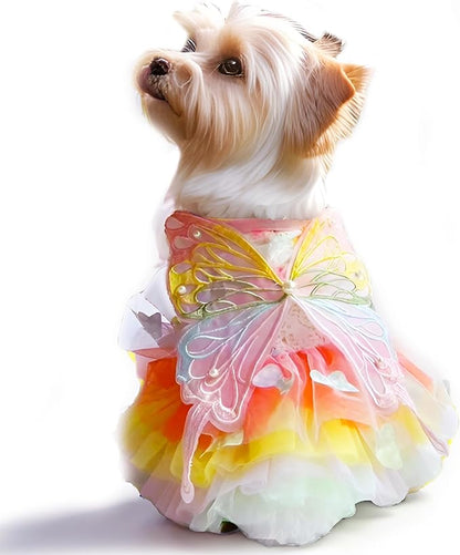 Luxury Dog Princess Formal Dress for Small Dogs Girl