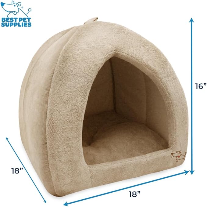 Pet Tent-Soft Bed for Dog and Cat by Best Pet Supplies 18" x 18" x H:16"