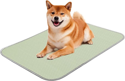Summer Dog Cooling Mat Washable Ice Silk Self Cool Pad for Small Medium Large Dogs and Cats 27x22in)