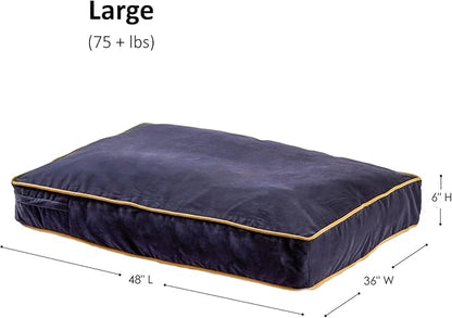 Buster Reversible Rectangle Pillow Style Dog Bed (48 x 36 in.)