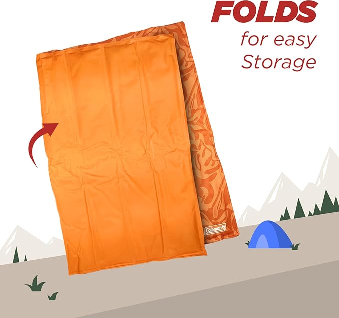 Coleman Medium Coral Botanical Pattern Reversible Cooling Mat 24” x 30”