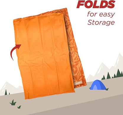 Coleman Medium Coral Botanical Pattern Reversible Cooling Mat 24” x 30”