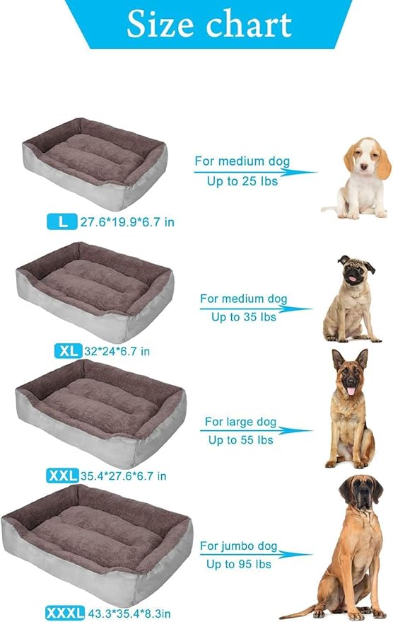 PUPPBUDD Dog Beds for Medium Dogs