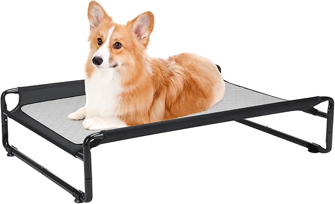Veehoo Elevated Dog Bed with Washable Dog Pee Pads 100% Waterproof CWC2201CCP