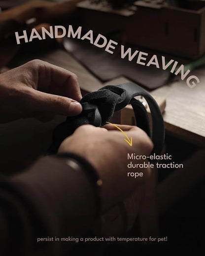 FAIRWIN Leather Dog Leash 6 Foot XL:1" x 6ft)