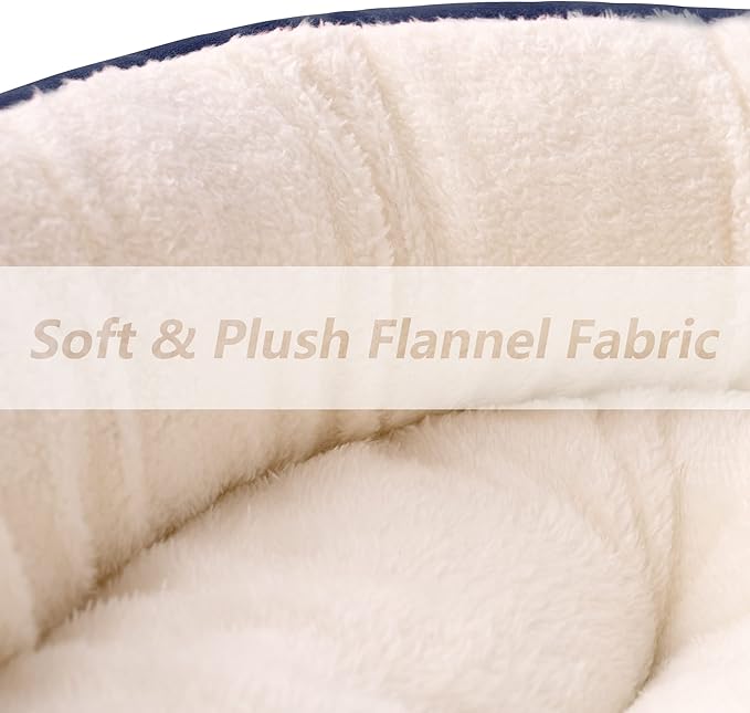 Love's cabin Round Donut Cat and Dog Cushion Bed 20in Pet