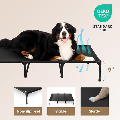 EHEYCIGA 50 Inch Elevated Dog Cot Beds for Extra Large Dogs