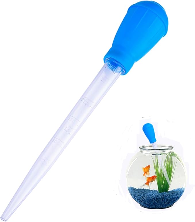 Fish Tank Water Changer Aquarium Droppers, Aquarium Clean Dropper, 11.02 inch Fish Tank Cleaning Waste Remover, Coral Feeder SPS HPS Feeder