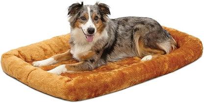 MidWest Homes for Pets Bolster Dog Bed 42L-Inch Cinnamon Dog Bed w/ Comfortable Bolster 42-Inch Dog