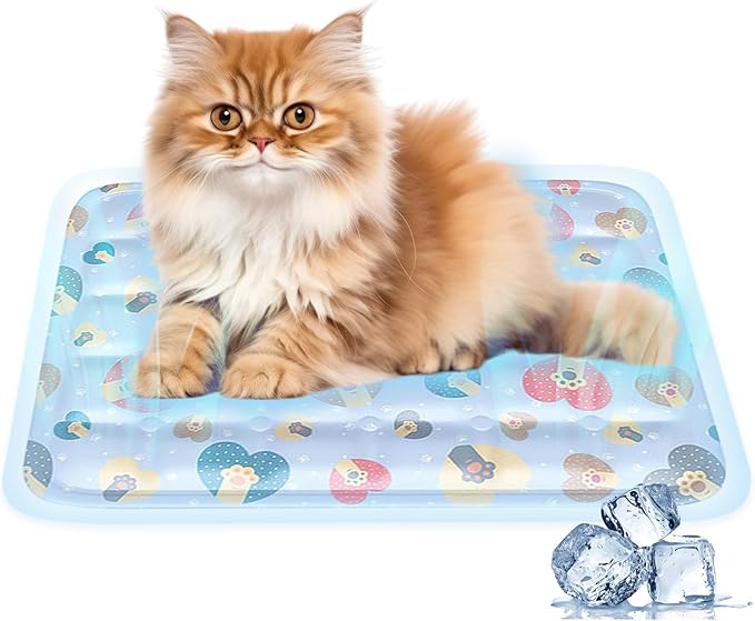 Enjoying Cooling Mat for Small Dogs Cats 11.8" x 15.75" Pet