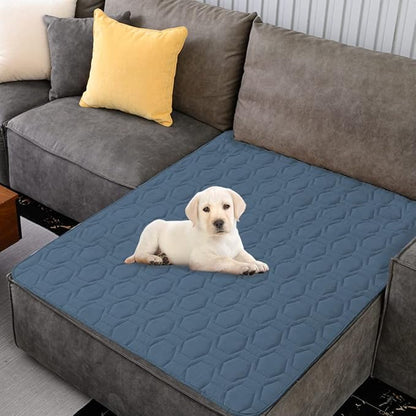 Waterproof and Non-Slip Dog Bed Cover and Pet Blanket Sofa Pet Bed Mat ，car Incontinence Mattress Protectors Furniture Couch Cover for Most Cats Dogs,Pets（82x102- Navy Blue）