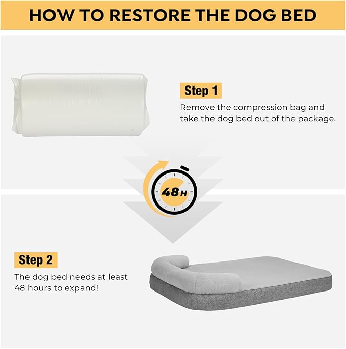 Veehoo Orthopedic Dog Bed for Extra Large Sized Dogs 95 lbs,