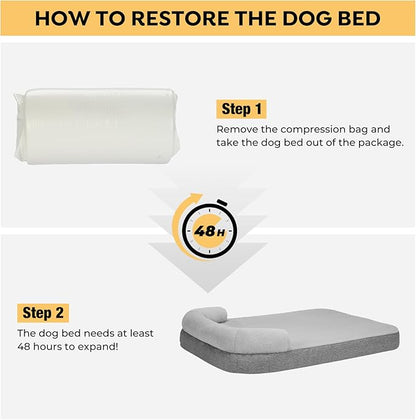 Veehoo Orthopedic Dog Bed for Extra Large Sized Dogs 95 lbs,