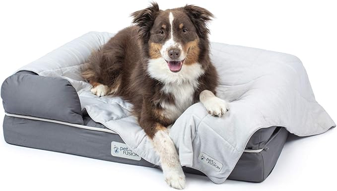 PetFusion Premium Cat and Dog Cooling Blanket. Lightweight Pet Blanket