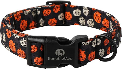 Lionet Paws Black Dogs Collar Halloween 8-12 inches